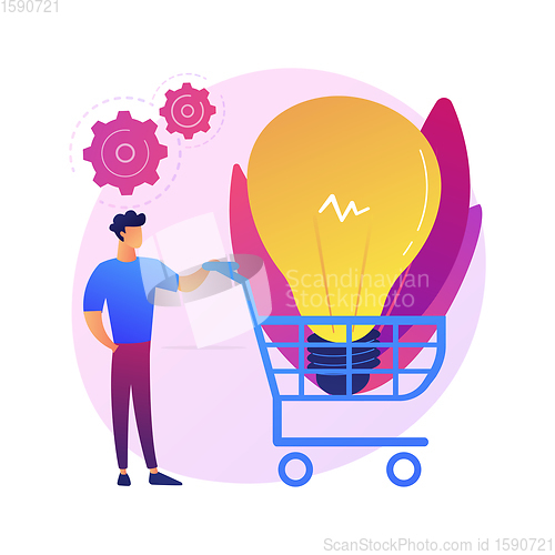 Image of Mall shopping vector concept metaphor.