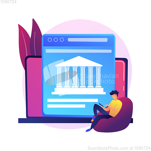 Image of Open banking platform vector concept metaphor