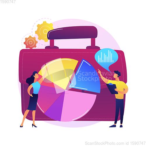 Image of Market trends analysis vector concept metaphor