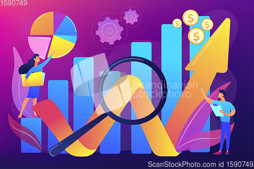 Image of Financial forecast flat vector illustration