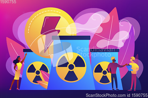 Image of Nuclear energy concept vector illustration.