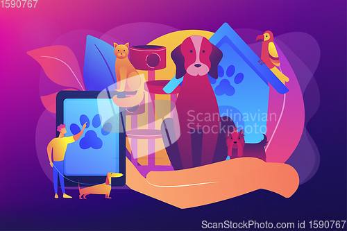 Image of Pet services concept vector illustration