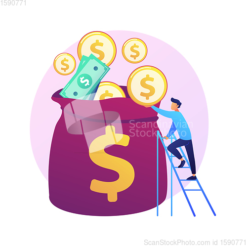 Image of Finances management vector concept metaphor