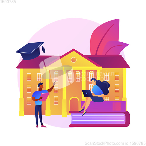 Image of Home education vector concept metaphor