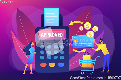 Image of Payment processing concept vector illustration