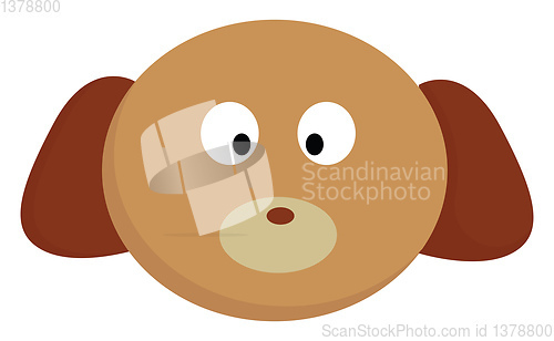 Image of A little puppy vector or color illustration