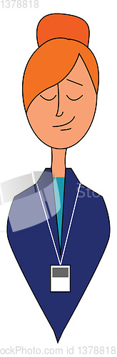 Image of Girl ready for work vector illustration 