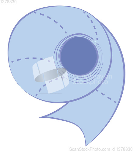 Image of Clipart showing toilet paper roll used for daily hygiene purpose