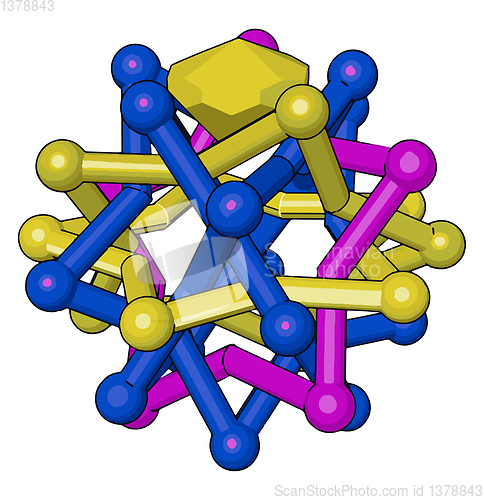Image of A giant covalent structure picture vector or color illustration
