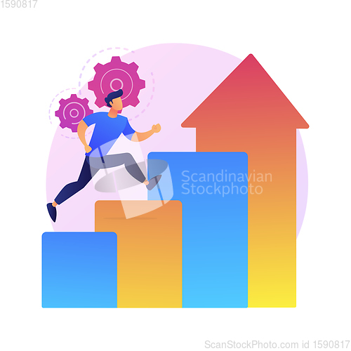 Image of Success achievement vector concept metaphor