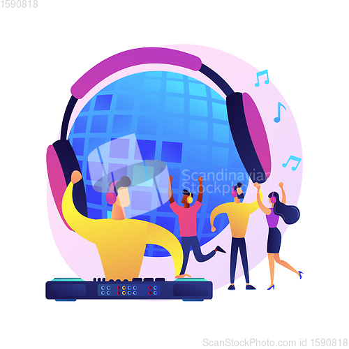 Image of Silent disco vector concept metaphor