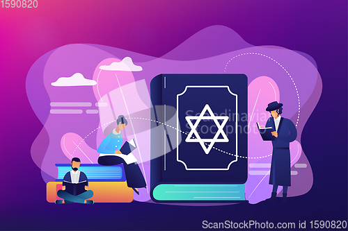 Image of Judaism concept vector illustration.