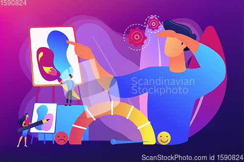 Image of Emotional design concept vector illustration