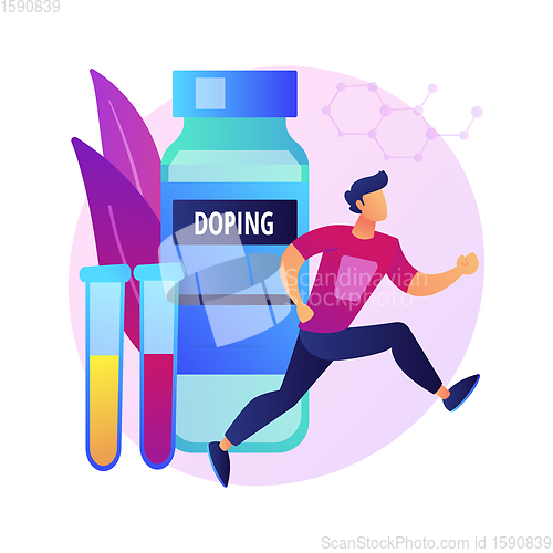 Image of Doping test vector concept metaphor