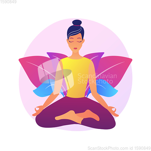 Image of Yoga school vector concept metaphor