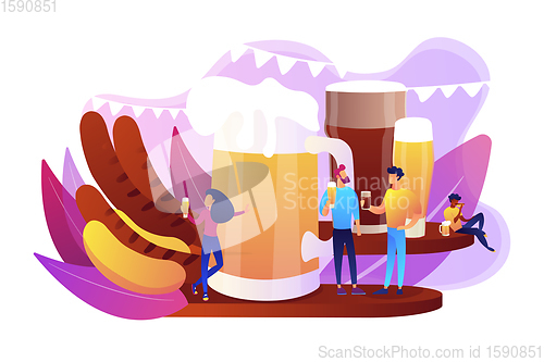 Image of Beer fest concept vector illustration.