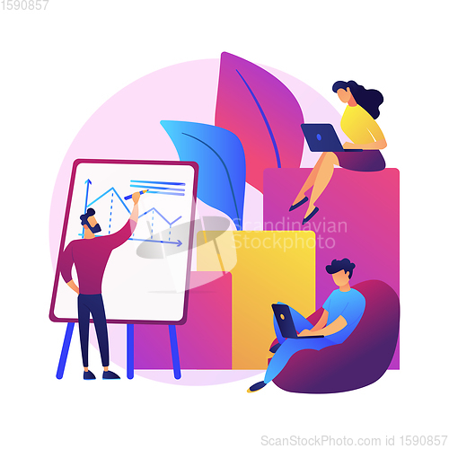 Image of Business financial report vector concept metaphor