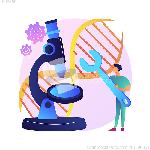 Image of Gene engineering vector concept metaphor