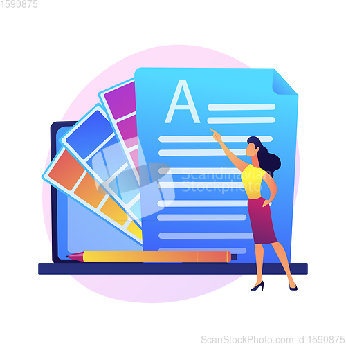 Image of Electronic document vector concept metaphor