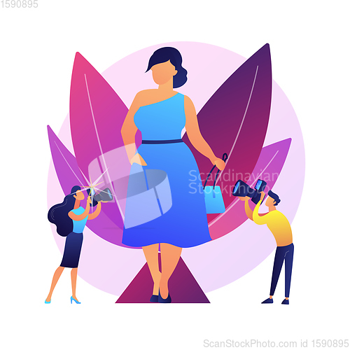 Image of Plus size models vector concept metaphor