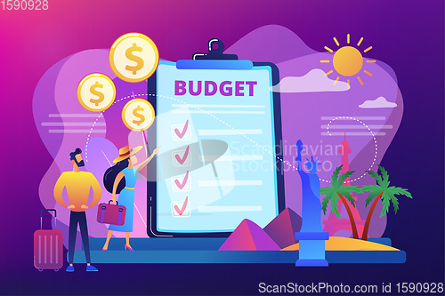 Image of Vacation fund concept vector illustration.