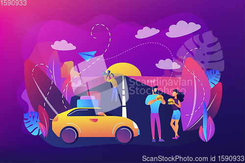 Image of Road trip concept vector illustration