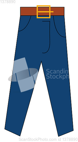 Image of Pants illustration vector on white background 
