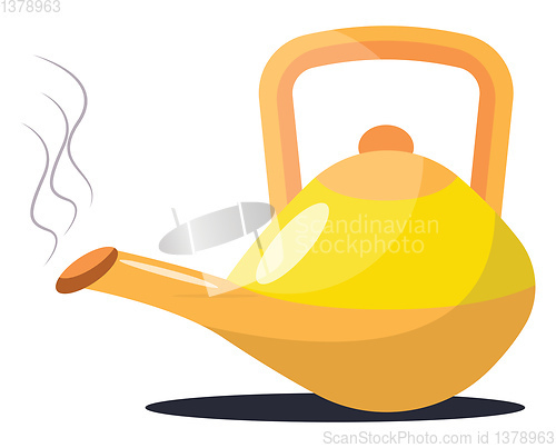 Image of Traditional Chinese Tea KettleChinese New Yearillustration vecto