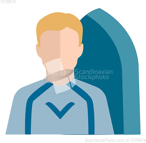 Image of Clipart of the character surfer vector or color illustration