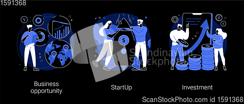Image of Entrepreneurship abstract concept vector illustrations.