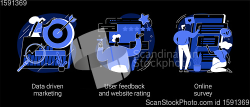 Image of Customer behavior analysis abstract concept vector illustrations.