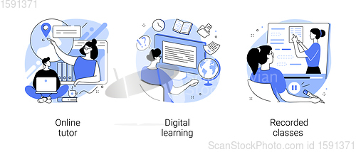 Image of Personal learning abstract concept vector illustrations.