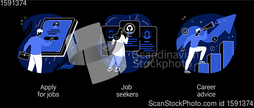 Image of HR service abstract concept vector illustrations.