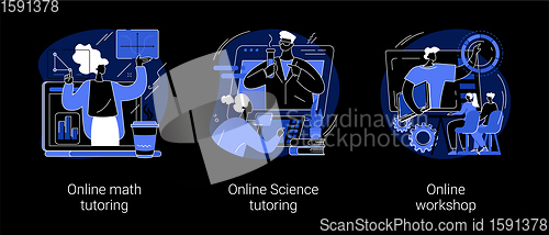 Image of Personalised learning abstract concept vector illustrations.