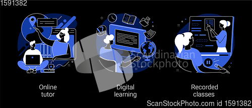 Image of Personal learning abstract concept vector illustrations.