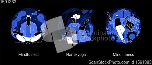 Image of Mental health abstract concept vector illustrations.