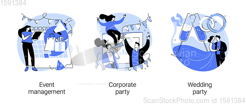 Image of Entertainment service abstract concept vector illustrations.