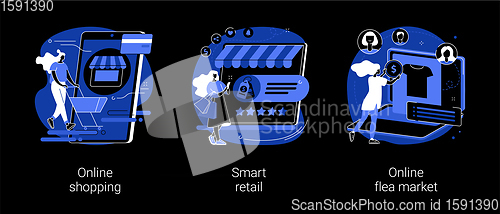 Image of E-commerce platform abstract concept vector illustrations.