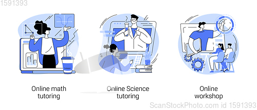 Image of Personalised learning abstract concept vector illustrations.