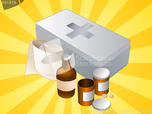 Image of First aid kit illustration