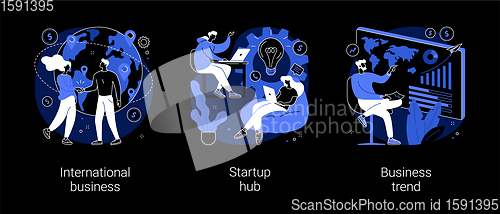 Image of Business idea abstract concept vector illustrations.