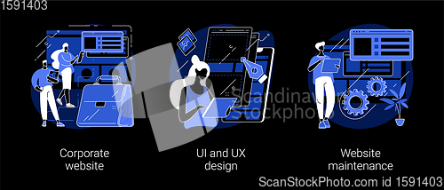 Image of Corporate website abstract concept vector illustrations.