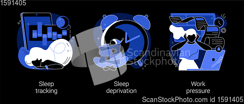 Image of Stress management abstract concept vector illustrations.