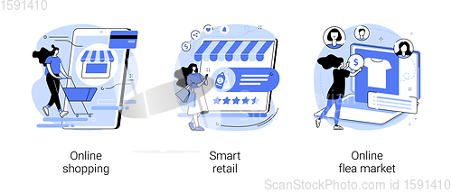 Image of E-commerce platform abstract concept vector illustrations.