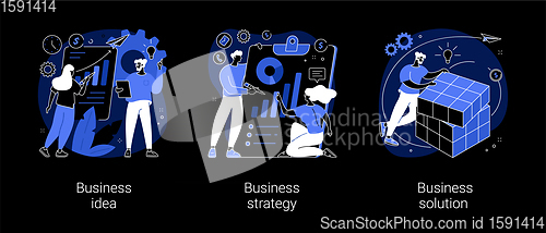 Image of Business plan abstract concept vector illustrations.