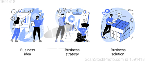 Image of Business plan abstract concept vector illustrations.