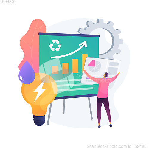 Image of Management of resources abstract concept vector illustration.