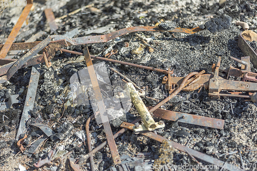 Image of scrap metal remains