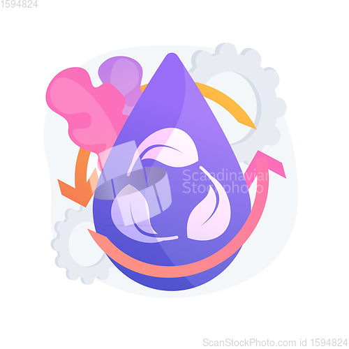 Image of Water consumption abstract concept vector illustration.