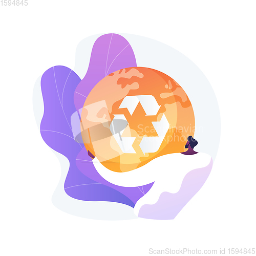 Image of Reduce Reuse Recycle abstract concept vector illustration.